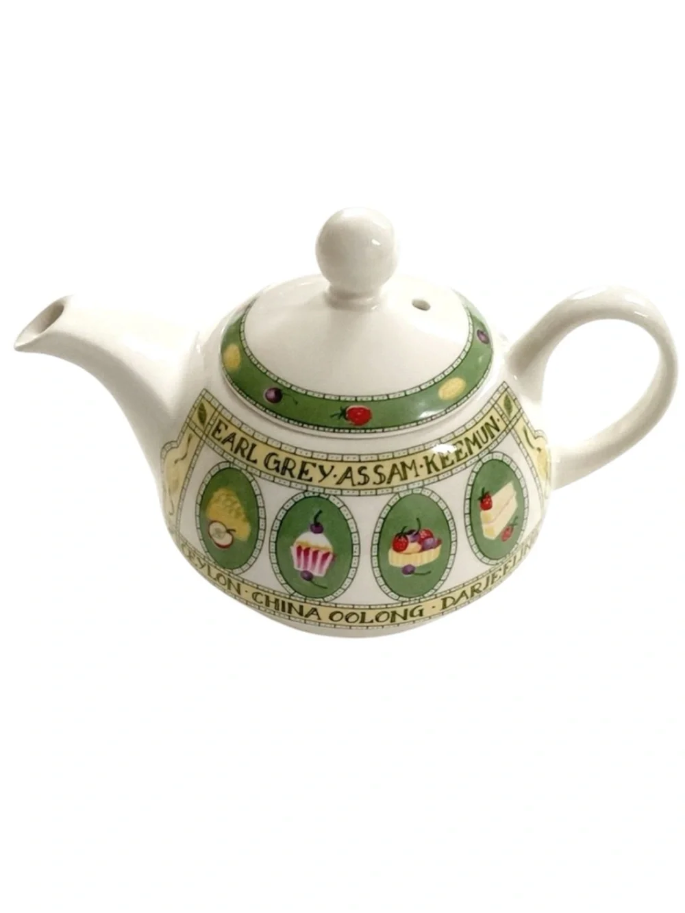 Arthur Wood England Small Teapot Earl Grey Assam Tea Motif Vintage